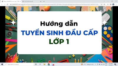 Hướng dẫn PHHS đăng ký tuyển sinh trực tuyến NH 2025-2026