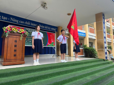 LIÊN ĐỘI TIỂU HỌC CHÁNH MỸ  TỔ CHỨC LỄ PHÁT ĐỘNG PHONG TRÀO THI ĐUA: “NÓI LỜI HAY – LÀM VIỆC TỐT” THI ĐUA LÀM THEO 5 ĐIỀU BÁC HỒ DẠY PHONG TRÀO LIÊN ĐỘI 3 TỐT